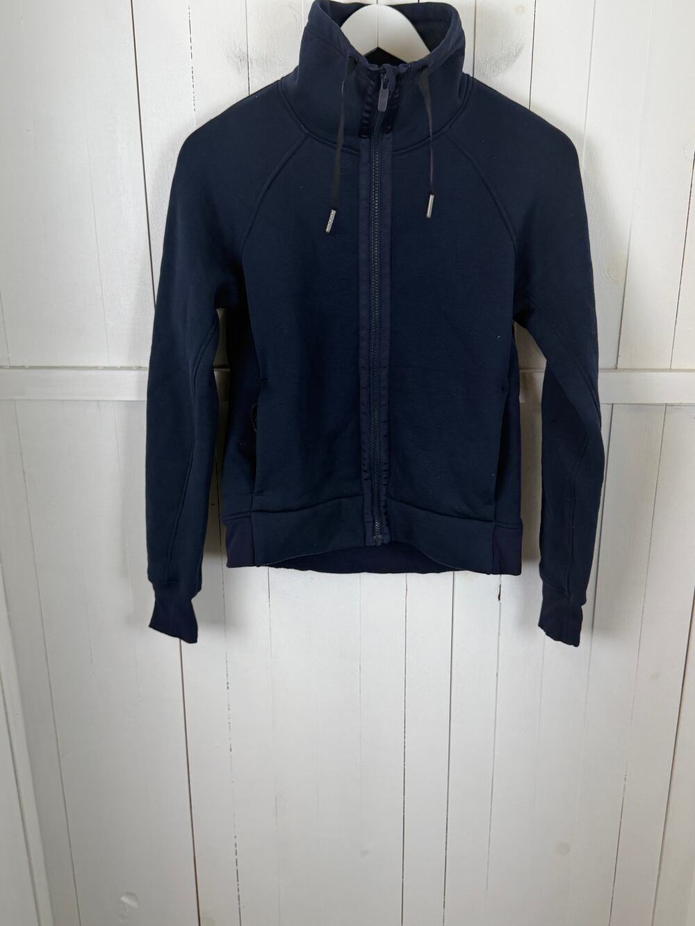 Lululemon Blue Cotton Activewear Jacket Size 4